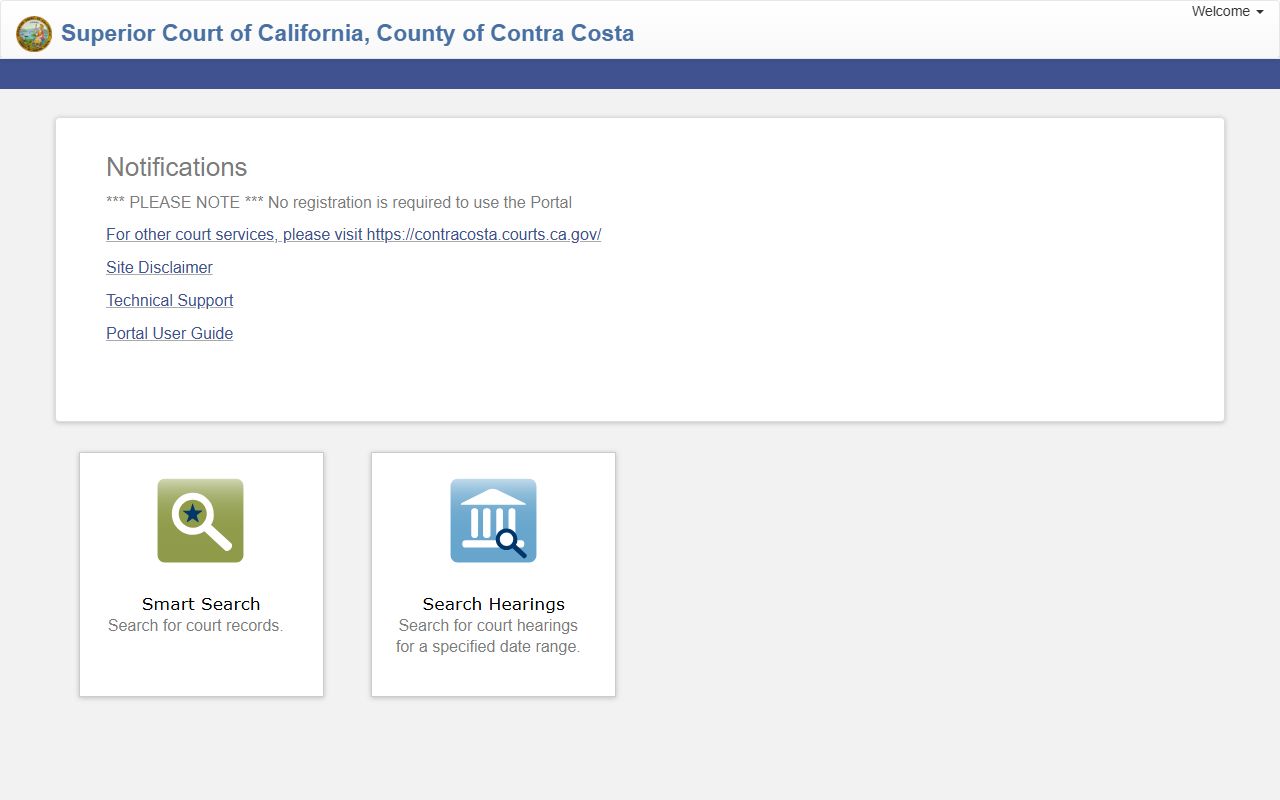 Contra Costa County online probate case portal